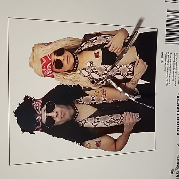 80s Rocker Kit Halloween Custume - Picture 5 of 9